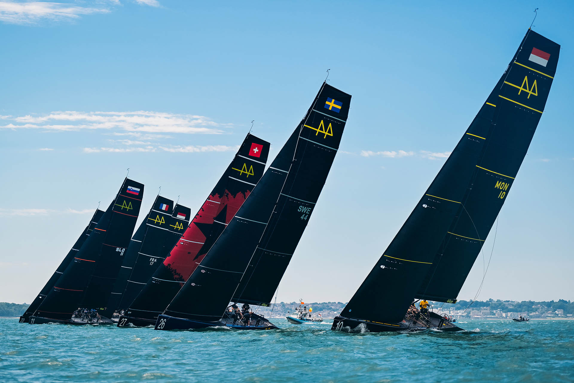 At the RC44 World Championship 2023 in Cowes, the Black Star Sailing Team faced the elite of regatta racing ...